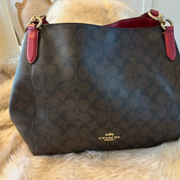 Coach Black and Red Women's Bag - Picture 1 of 10